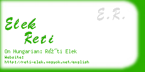 elek reti business card